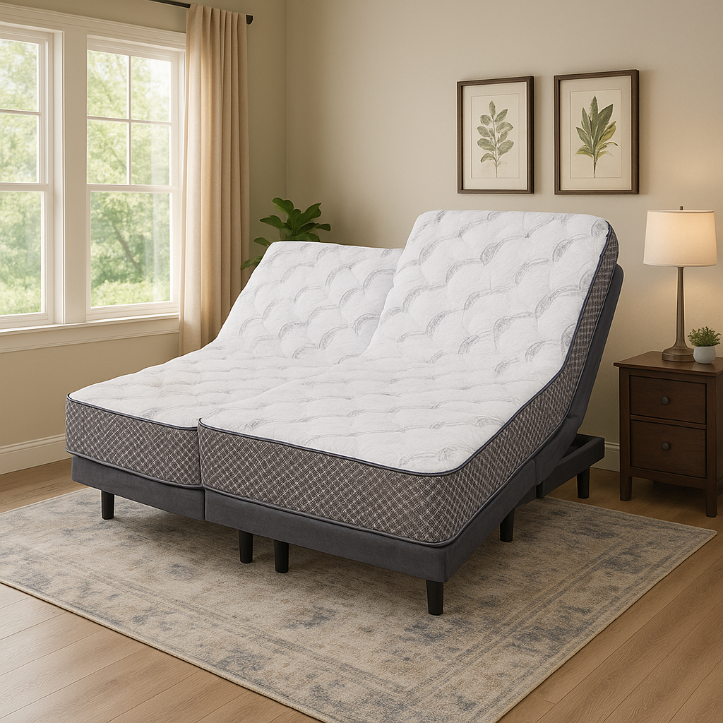 dual queen split adjustable electric bed