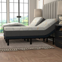 "Copper infused memory foam mattress corner detail showing premium construction"