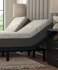 "Split top copper memory foam mattress showing medium firm comfort and edge support"