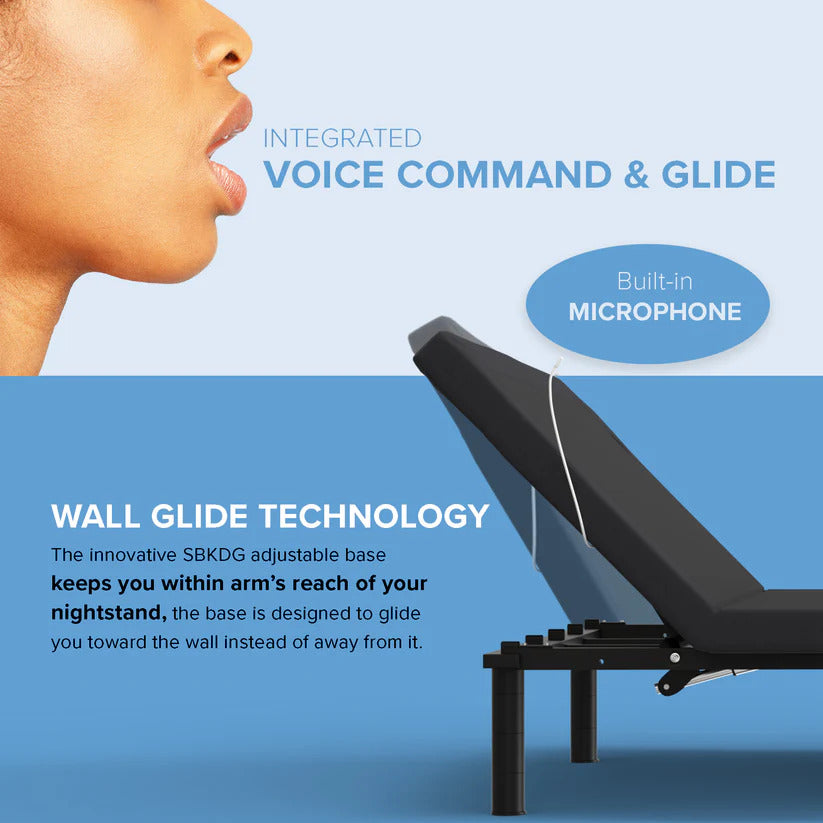 Wallhugger Massaging Voice Control Adjustable Bed Base